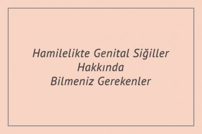 Hamilelikte Genital Siğiller Hakkında Bilmeniz Gerekenler