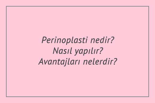 Perinoplasti nedir? Nasıl yapılır? Avantajları nelerdir? Bir diğer adı genital estetik olan vajina estetiği; sık doğum yapma, yaşın ilerlemesi, kontrolsüz epizyotomi kesileri ve sonradan oluşan deformiteler sonucu uygulanan estetik bir işlemdir. Günümüzde uygulanan çokça vajina estetiği yöntemleri bulunmaktadır. Labioplasti, vajinoplasti, kızlık zarı dikimi ve perinoplasti uygulanan estetik operasyonların bir kısmıdır. Vajinal deformiteler kadınların yaşamlarını hem fiziksel hem de psikolojik olarak olumsuz yönde etkilemektedir. Oluşan kötü görüntülerin ortadan kalkması için vajinal estetik operasyonlarına başvurmaktadırlar. Kadınlar için vajinal bölge estetik kaygı yaşamalarına sebebiyet vermekte ve vajinal bölgenin deformiteleri sonucu duyulan kaygı artmaktadır. Uygulanan vajinal estetikler kişinin kendine olan güvenini kazanmasına yardımcı olmaktadır. Aynı zamanda fiziksel hayatı ve psikolojik hayatı da düzene girmektedir. Bu yazımızda perinoplasti nedir, perinoplasti nasıl yapılır, perinoplasti avantajları nelerdir, perinoplastiye neden ihtiyaç duyulur, perinoplasti iyileşme süreci ne kadar ve perinoplasti fiyatları ne kadar sorularına detaylı olarak cevaplar vereceğiz. Perinoplasti nedir? Perine bölgesi estetiği olarak da bilinen perinoplasti, normal doğum sırasında bebeğin rahat pozisyonda gelmesi ve olası yırtıkların oluşmasının önlenmesi için yapılan kesinin iyileşmediği durumlarda uygulanan bir estetik operasyondur. Doğum dikiş izlerinin kötü bir görüntü oluşturması çoğu kadının yaşamına olumsuz etki etmektedir. Perinoplasti, doğum yapmamış fakat perine bölgesinde yani vajina ve anüs arasında katlantılar, kırışıklık ve cilt fazlalığı gibi durumlarda da yapılmaktadır. Doğum kesileri, anne ve bebeğin doğumdan az etkilenmesi, bebeğin rahat bir pozisyonda gelmesi ve düzensiz, beklenmedik yırtıkların oluşmaması için atılan kesilerdir. Doğumdan sonra düzenli olarak bakımının yapılması halinde doğum dikiş izleri kendiliğinden iyileşmektedir. Bazı durumlarda dikişler iyileşmemekte ve kişiye ciddi sıkıntılar verebilmektedir. Doğum dikiş izlerinin kötü iyileşmesi durumunda kişi ağrı ve acı duyabilmektedir ayrıca cinsel yaşamı da bu olaydan kötü etkilenmektedir. Perinoplasti operasyonu yaptıracak olan kişiler doğum sonrası izlerin silinmesi, doğum sonrası estetik ve doğum sonrası estetik dikiş gibi araştırmalar yapmaktadır. Perinoplastiye neden ihtiyaç duyulur? Perinoplasti, normal doğum sonrası dikiş izlerinin kötü iyileşmesi sonucu perine bölgesinin eski estetik görünümüne kavuşmasını sağlayacak olan estetik bir operasyondur. Perine bölgesinden rahatsız ve memnun olmayan hastalar perinoplasti işlemine başvurmaktadır. Doğum sonrası oluşan deformelerin giderilmesinde, yaşın ilerlemesine bağlı olarak oluşan kırışıklıklarda ve cilt fazlalığı olan durumlarda oldukça fayda sağlayacak bir işlemdir. Doğum sonrasında yapılan vajinal estetik uygulamaları hakkında bilgi almak için doğum sonrası vajina estetiği yazımızı okuyabilirsiniz. Perinoplasti nasıl yapılır? Perinoplasti ameliyatları çoğunlukla vajina daraltma ameliyatları sırasında yapılmaktadır. Perinoplasti operasyonu, perine bölgesinin anatomik olarak düzeltilmesini, doğum dikiş izlerinin temizlenmesini ve cilt katlantılarının giderilmesini amaçlamaktadır. Perine estetiği ameliyatları çoğunlukla genel anestezi altında 30 dakika gibi bir sürede tamamlanmaktadır. Operasyon sırasında hiçbir ağrı ve acı hissedilmemekle beraber operasyon sonrası da olası bir kanama durumu ortaya çıkmamaktadır. Perinoplasti avantajları nelerdir? Perinoplasti işlemi diğer tüm estetik operasyonlar gibi kişiye bir takım avantajlar sağlamaktadır. Perinoplasti avantajları şu şekildedir: • Kişinin kendine olan güveni artmaktadır. • Kişi fiziksel ve psikolojik yönden rahatlamaktadır. • Perine bölgesi operasyon sonrası eski estetik görünümüne kavuşmaktadır. • Ağrı, acı ve kanama durumu ortaya çıkmaz. Perinoplasti iyileşme süreci ne kadar sürer? Perinoplasti sonrası her operasyonda olduğu gibi anestezi komplikasyonları gelişebilir. Operasyon sonrası hastaya 2-3 gün muz masajı yapılması önerilmektedir. Perinoplasti ameliyatı iyileşme süreci bir hafta kadardır ve hasta bir hafta sonra normal yaşamına dönebilmektedir. Perinoplasti fiyatları ne kadar? Perinoplasti fiyatları hastanın tıbbi durumuna bakılarak ve operasyonun yerine göre değişiklik göstermektedir. Perinoplasti, perinoplasti fiyatları hakkında ayrıntılı bilgiyi hastanemiz kadın hastalıkları ve doğum servisinden alabilir ve whatsapp bilgi hattından bizlere ulaşarak sorabilirsiniz.