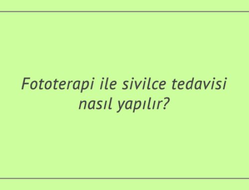 Fototerapi ile sivilce tedavisi nasıl yapılır?