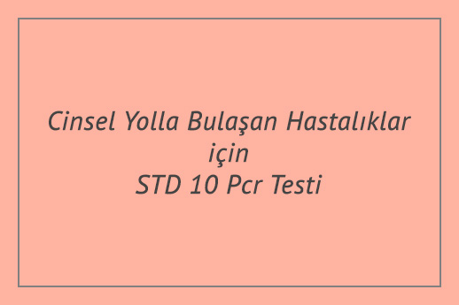 Cinsel Yolla Bulaşan Hastalıklar için STD 10 Pcr Testi