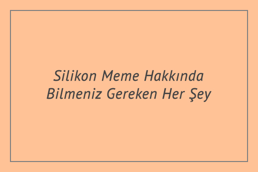 Silikon Meme Hakkında Bilmeniz Gereken Her Şey