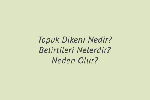 Topuk Dikeni Nedir? Belirtileri Nelerdir? Neden Olur?