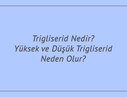 Trigliserid Nedir? Yüksek ve Düşük Trigliserid Neden Olur?